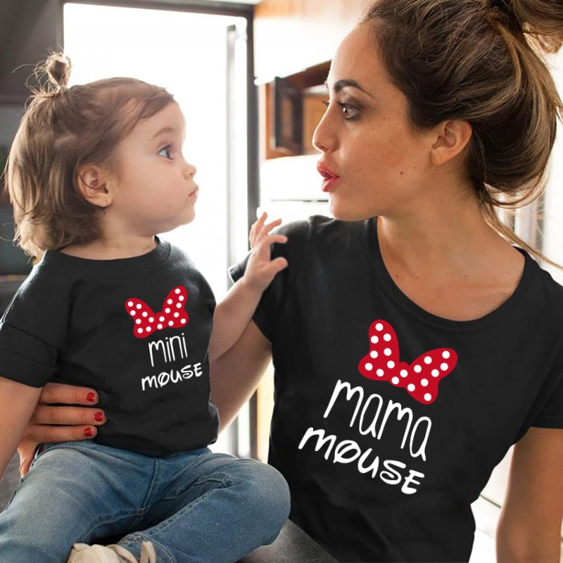 Mother Kids Tshirt MAMA & MINI Mommy and Daughter Matching Clothes Baby Girl Clothes Fashion Cotton Family T Shirt Short Sleeve Mother Kids Tshirt MAMA & MINI Mommy and Daughter Matching Clothes Baby Girl Clothes Fashion Cotton Family T Shirt Short Sleeve