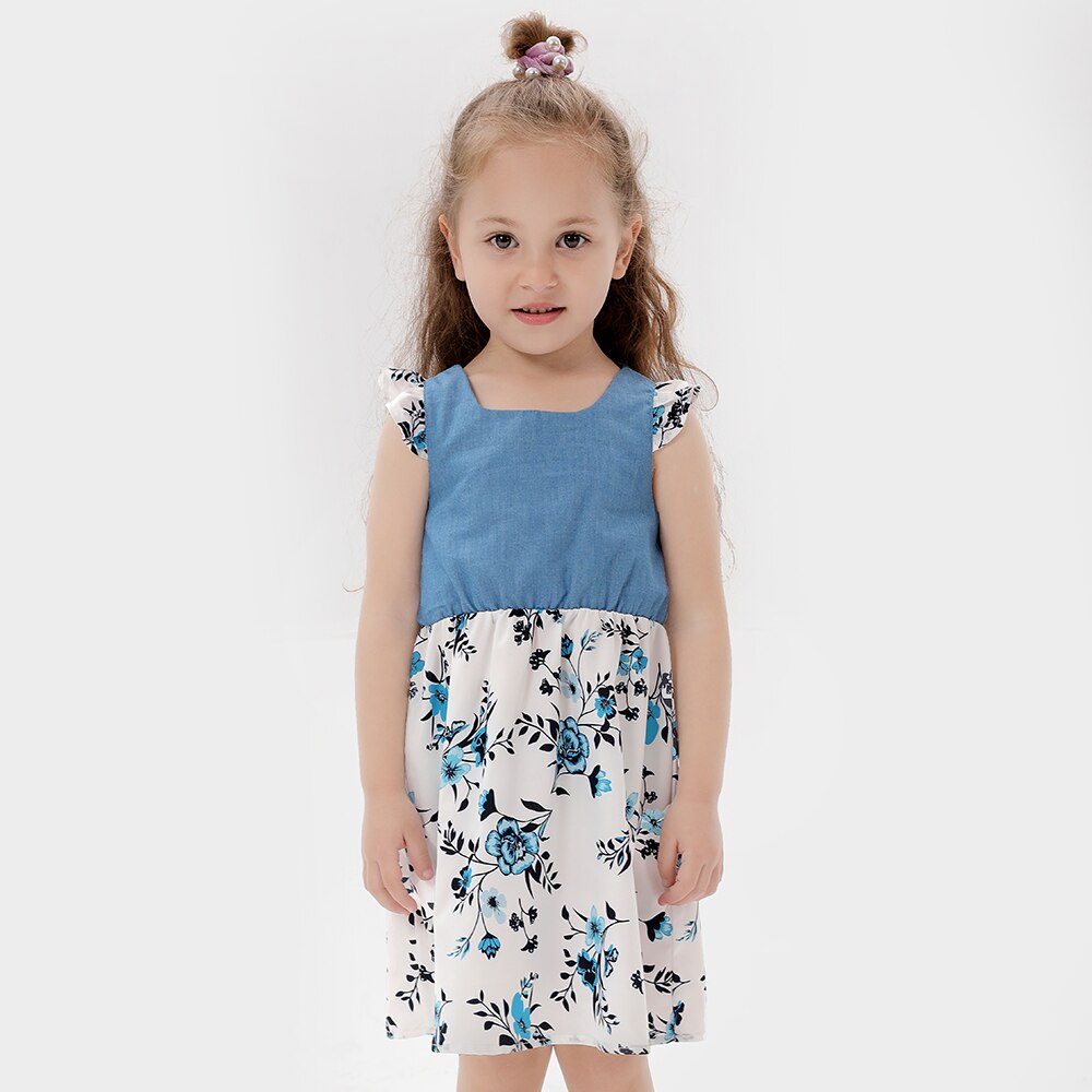 Family Set Flower Mommy and Me Clothes Ruffled Sleeve Mother Daughter Matching Dresses Fashion Mom Baby Woman Girls Cotton Dress Family Set Flower Mommy and Me Clothes Ruffled Sleeve Mother Daughter Matching Dresses Fashion Mom Baby Woman Girls Cotton Dress