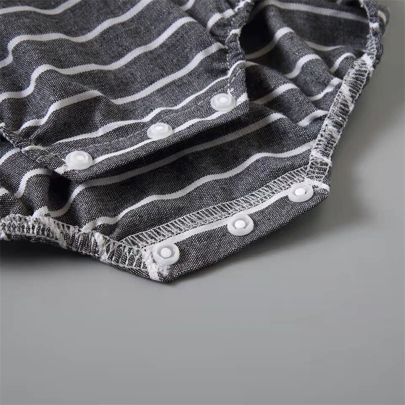 Striped Mother Daughter Matching Overalls Family Set One-Piece Mommy and Me Dresses Clothes Fashion Woman Girls Cotton Jumpsuits