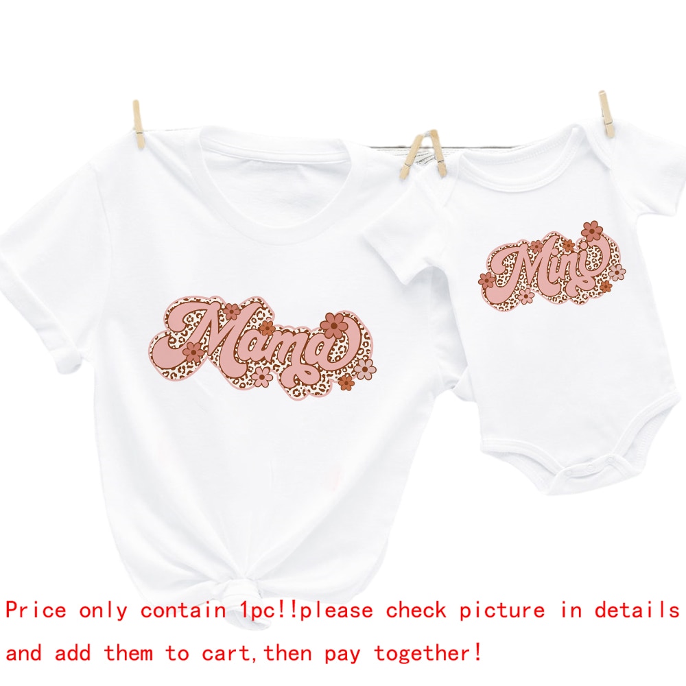Mama mini Retro Family T-Shirt Family Group Shirts Mom Kid and Baby Matching Outfits tops Tee Baby Clothes Mama mini Retro Family T-Shirt Family Group Shirts Mom Kid and Baby Matching Outfits tops Tee Baby Clothes