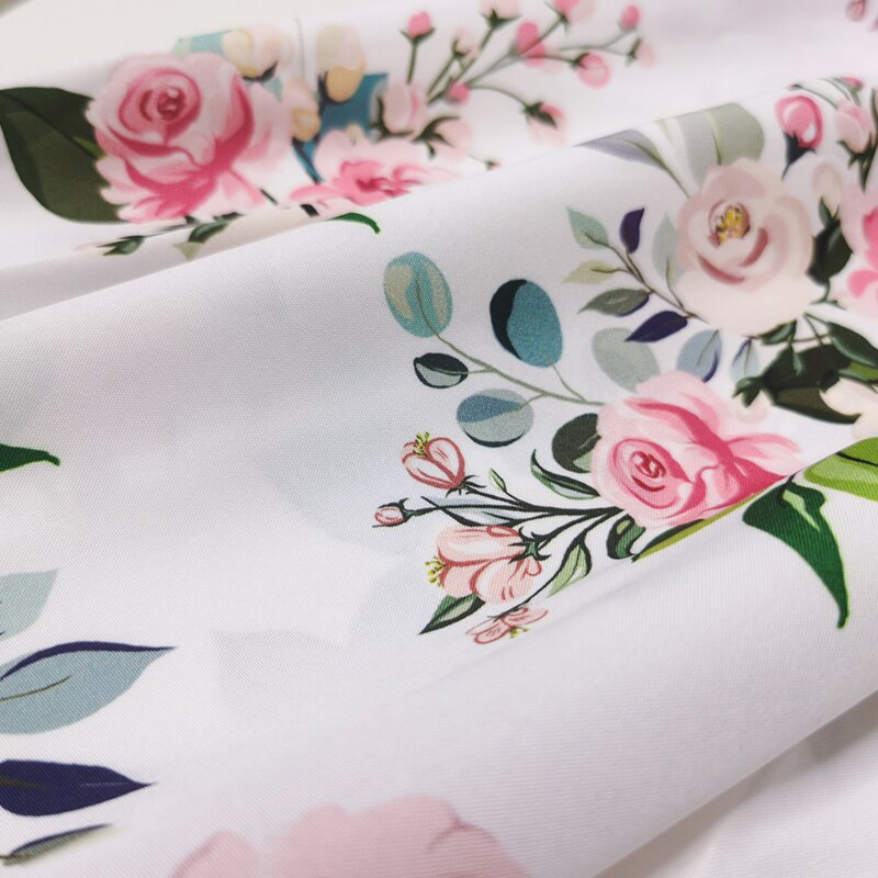 Flower Print Mother Daughter Matching Dresses Family Look Mommy and Me Clothes Outfits Mom Mum & Baby Women Girls Dress