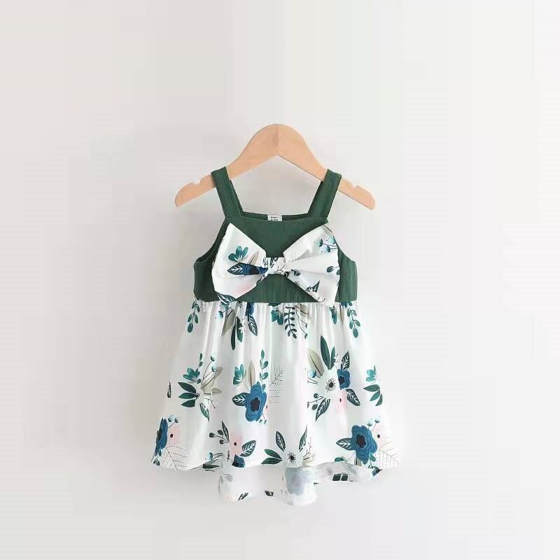 Flower Print Mother Daughter Matching Dresses Family Look Mommy and Me Clothes Outfits Mom Mum & Baby Women Girls Dress