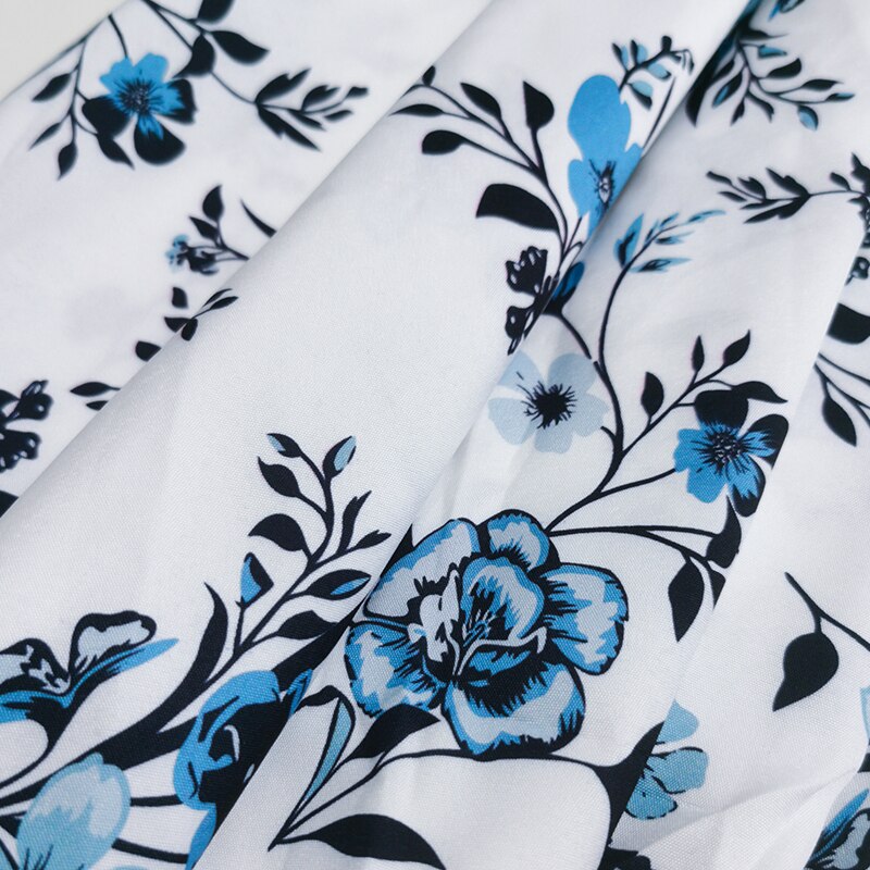 Flower Print Mother Daughter Matching Dresses Family Look Mommy and Me Clothes Outfits Mom Mum & Baby Women Girls Dress