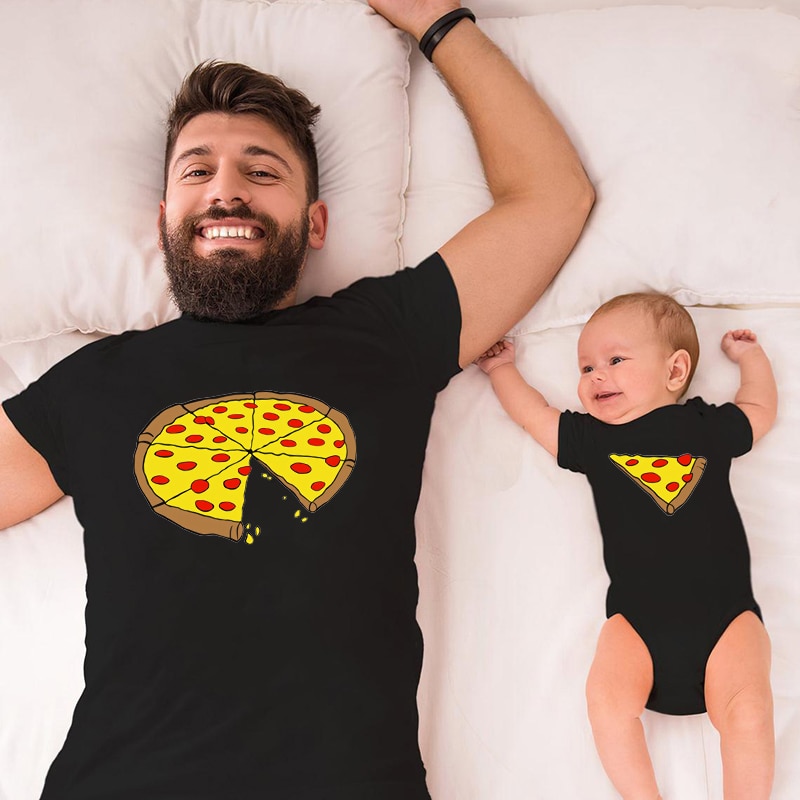 Family Matching Clothes Father Mother Daughter Son Pizza T-shirt Clothes Dad Mom and Me Baby Tshirt The Price of a Piece Clothes Family Matching Clothes Father Mother Daughter Son Pizza T-shirt Clothes Dad Mom and Me Baby Tshirt The Price of a Piece Clothes