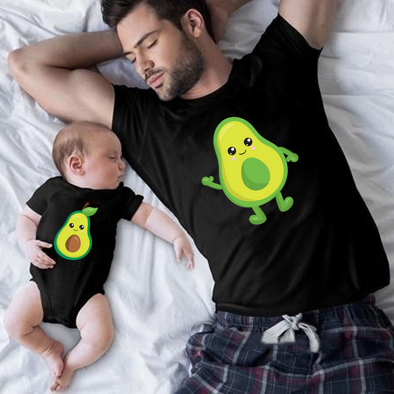 Family Matching Outfits Avocado Vegan Avo Squad Funny Family Look T shirt Baby Clothes Father Mother Kids Daughter Son T-shirts
