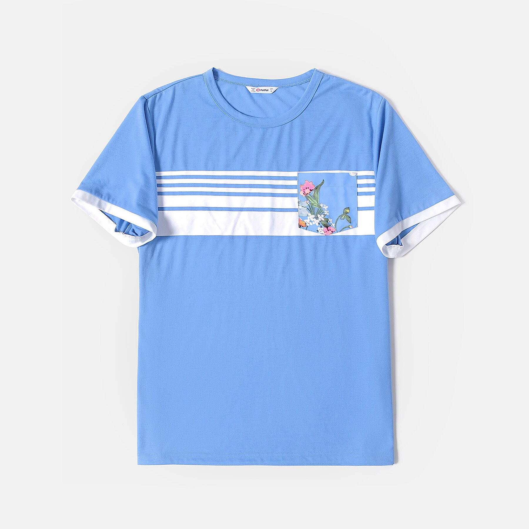 PatPat Family Matching Outfits Floral Print Ruffle-sleeve Belted Midi Dresses and Striped Short-sleeve T-shirts Sets PatPat Family Matching Outfits Floral Print Ruffle-sleeve Belted Midi Dresses and Striped Short-sleeve T-shirts Sets