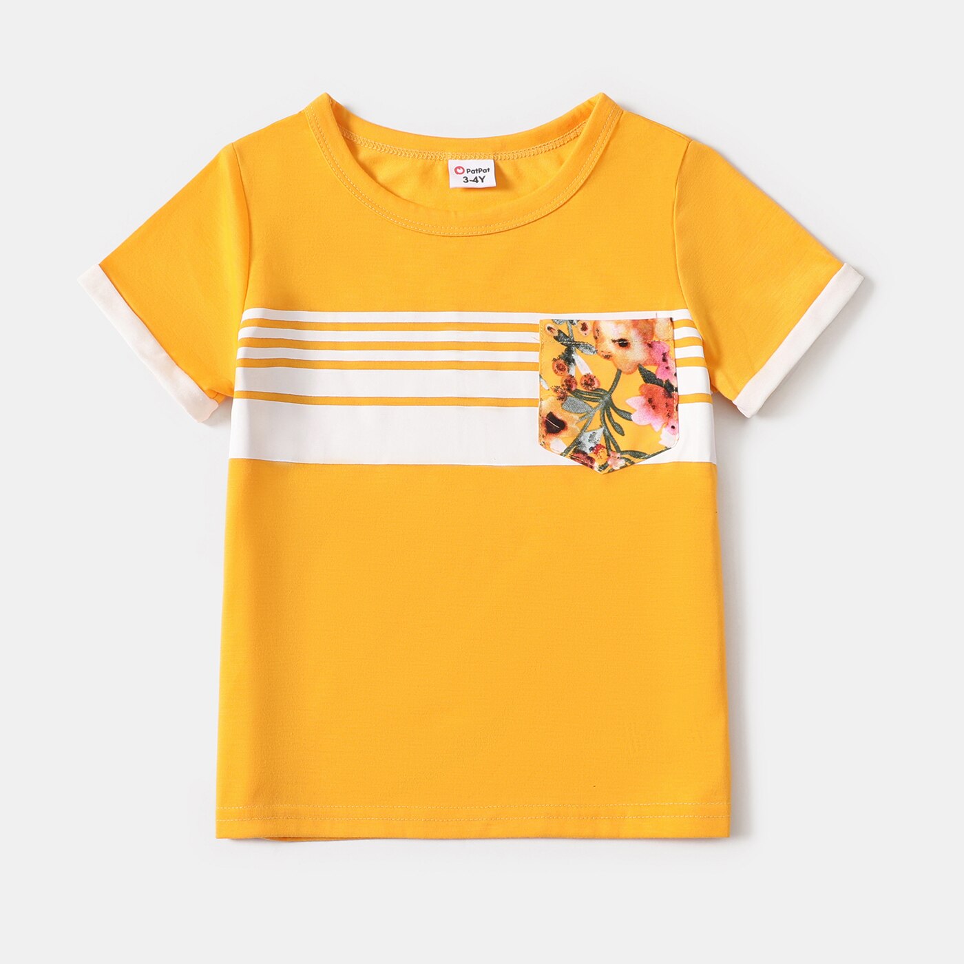 PatPat Family Matching Outfits Floral Print Ruffle-sleeve Belted Midi Dresses and Striped Short-sleeve T-shirts Sets PatPat Family Matching Outfits Floral Print Ruffle-sleeve Belted Midi Dresses and Striped Short-sleeve T-shirts Sets