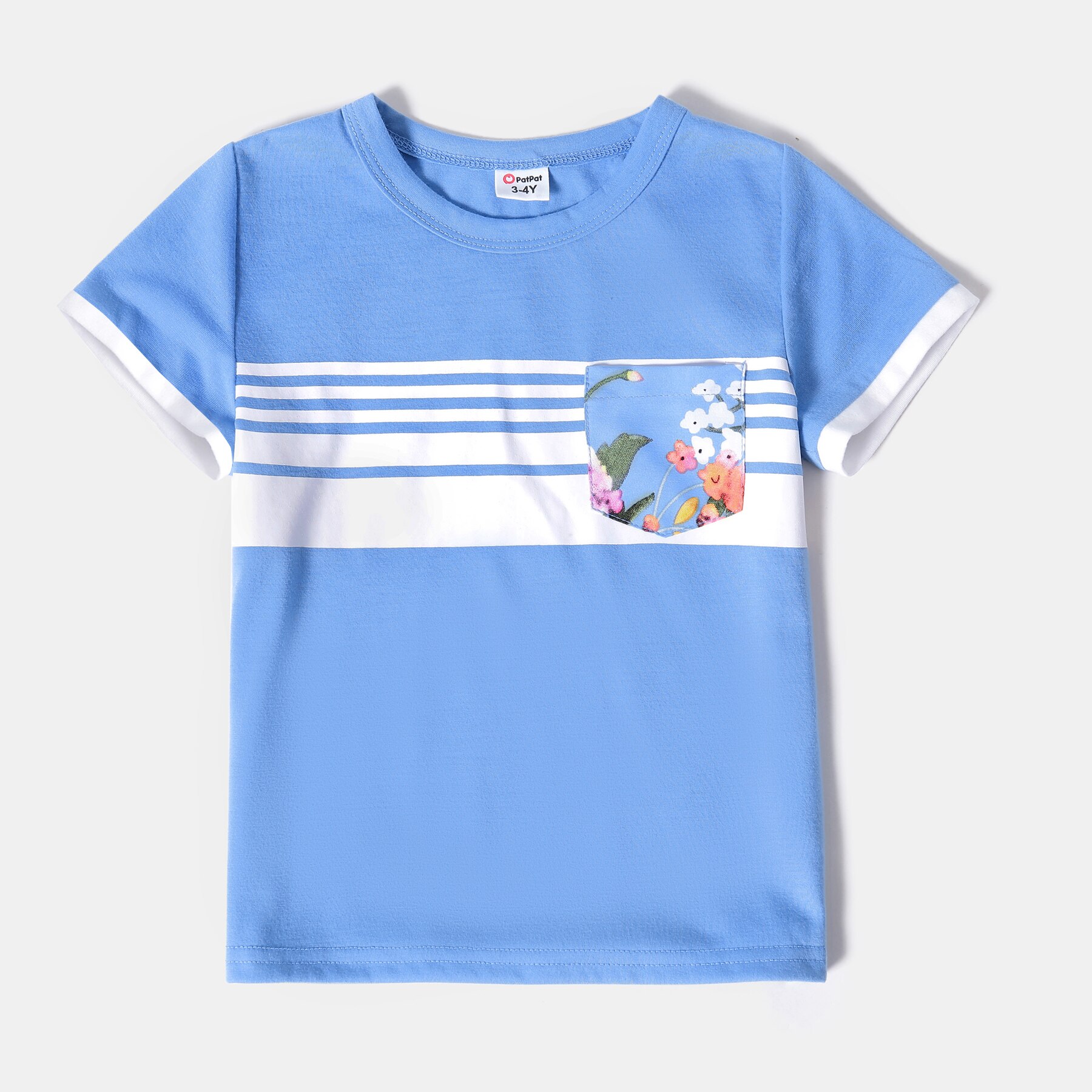 PatPat Family Matching Outfits Floral Print Ruffle-sleeve Belted Midi Dresses and Striped Short-sleeve T-shirts Sets PatPat Family Matching Outfits Floral Print Ruffle-sleeve Belted Midi Dresses and Striped Short-sleeve T-shirts Sets