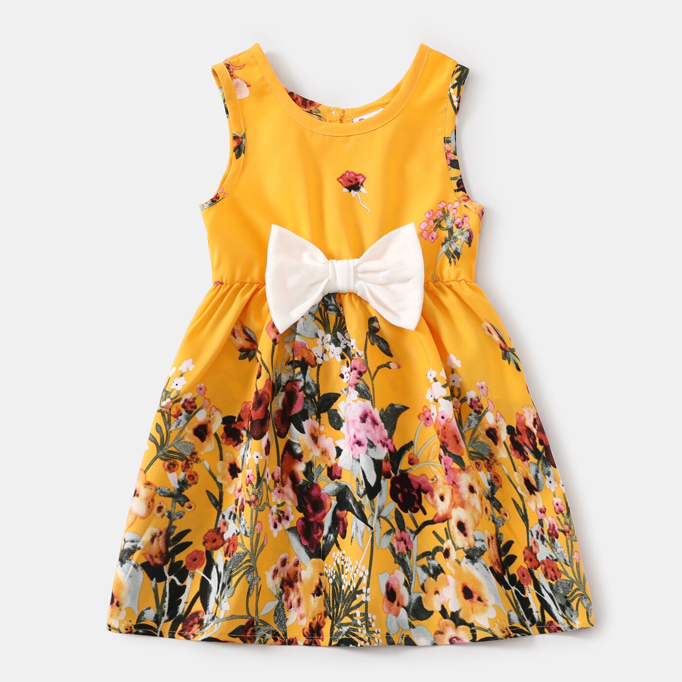 PatPat Family Matching Outfits Floral Print Ruffle-sleeve Belted Midi Dresses and Striped Short-sleeve T-shirts Sets PatPat Family Matching Outfits Floral Print Ruffle-sleeve Belted Midi Dresses and Striped Short-sleeve T-shirts Sets