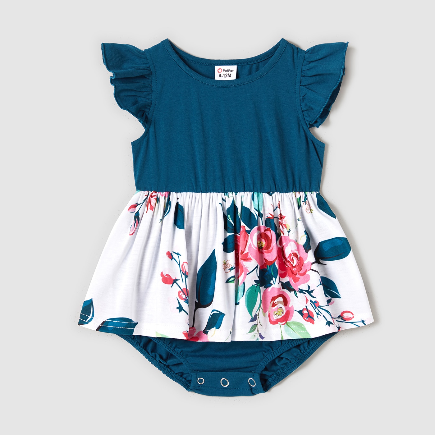 PatPat Family Matching Outfits Solid V Neck Flutter-sleeve Splicing Floral Print Dresses Short-sleeve Colorblock T-shirts Sets PatPat Family Matching Outfits Solid V Neck Flutter-sleeve Splicing Floral Print Dresses Short-sleeve Colorblock T-shirts Sets