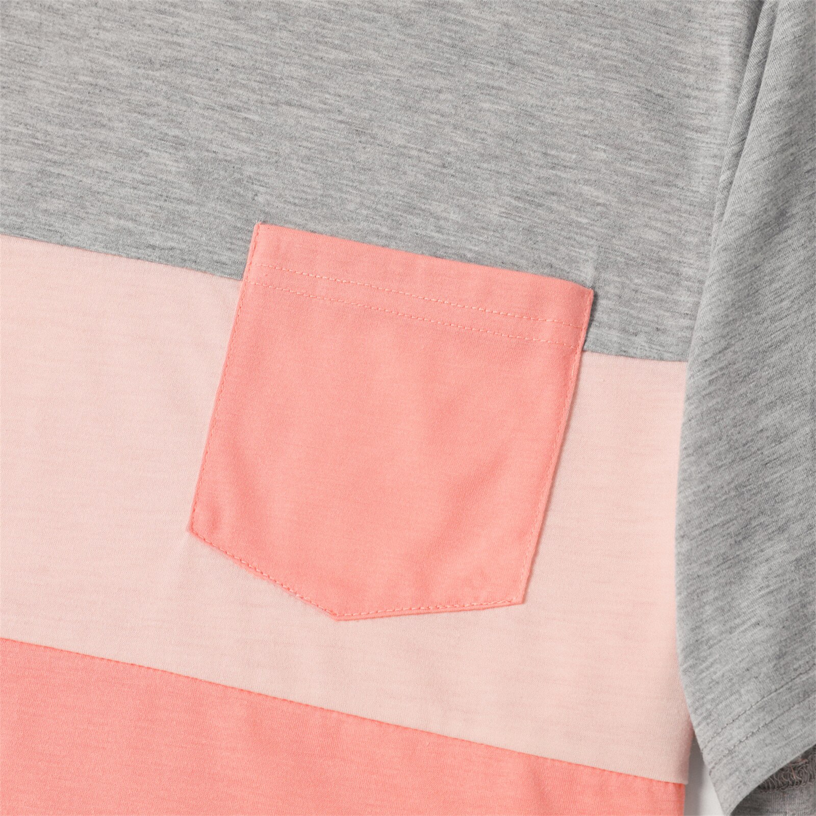 PatPat Family Matching Pink Lace V Neck Sleeveless Ruffle Dresses and Colorblock T-shirts Sets PatPat Family Matching Pink Lace V Neck Sleeveless Ruffle Dresses and Colorblock T-shirts Sets