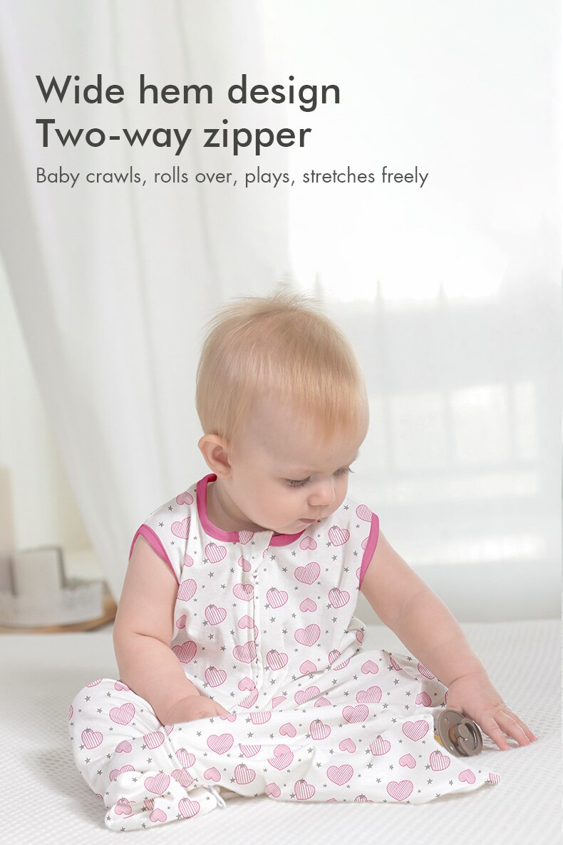 Baby Sleeping Bags Newborn 100% Cotton Sleepsacks Boys Girls Romper Clothes Zipper Sleep Sacks For Kids Baby Bedding Bebe Sacks