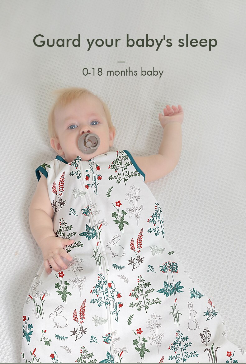 Baby Sleeping Bags Newborn 100% Cotton Sleepsacks Boys Girls Romper Clothes Zipper Sleep Sacks For Kids Baby Bedding Bebe Sacks