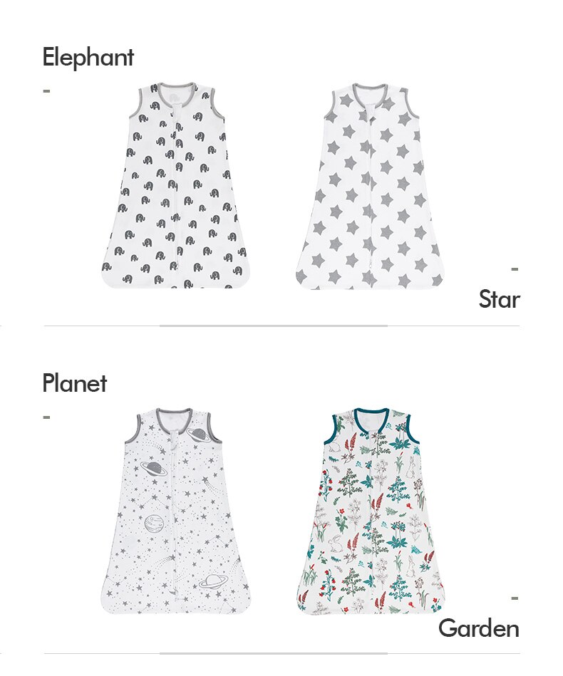 Baby Sleeping Bags Newborn 100% Cotton Sleepsacks Boys Girls Romper Clothes Zipper Sleep Sacks For Kids Baby Bedding Bebe Sacks