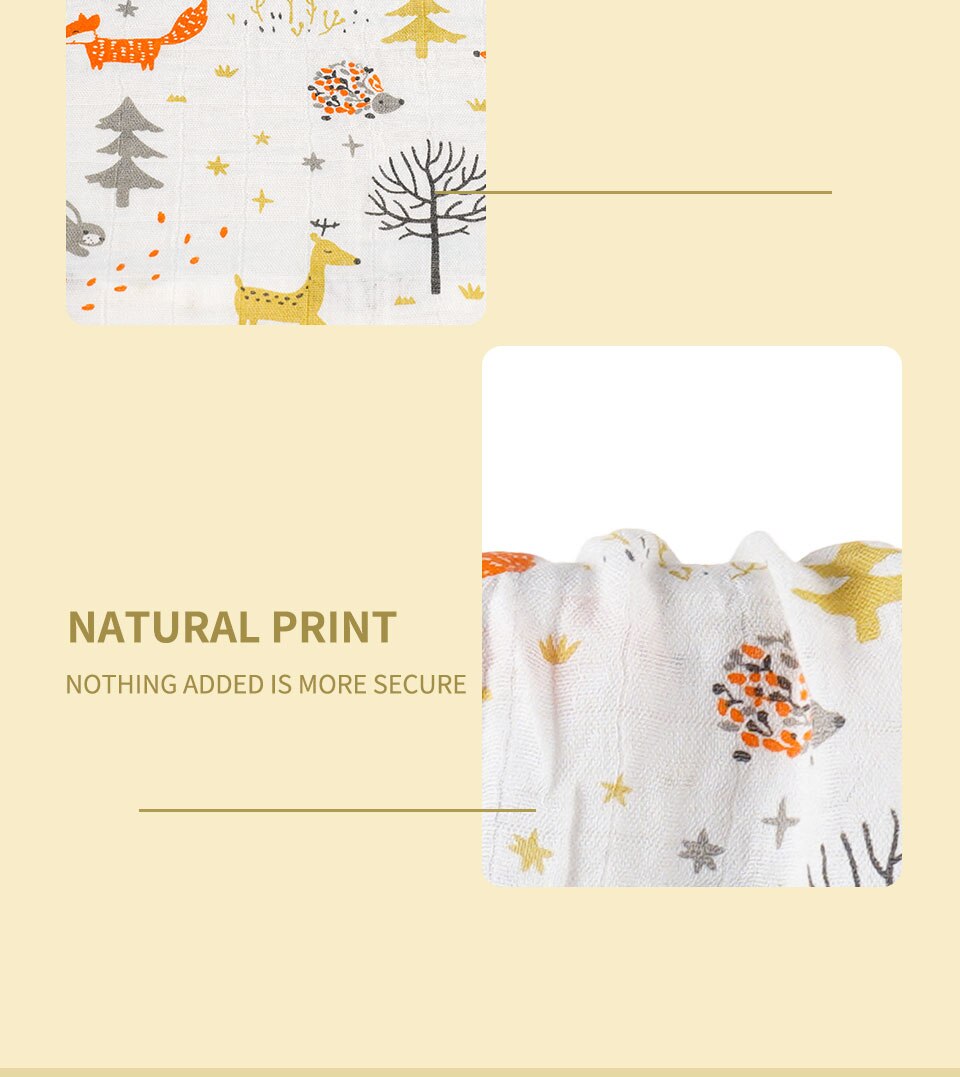 Kangobaby #My Soft Life# 2 Pieces Pack All Season Bamboo Cotton Muslin Swaddle Blanket Newborn Baby Wrap