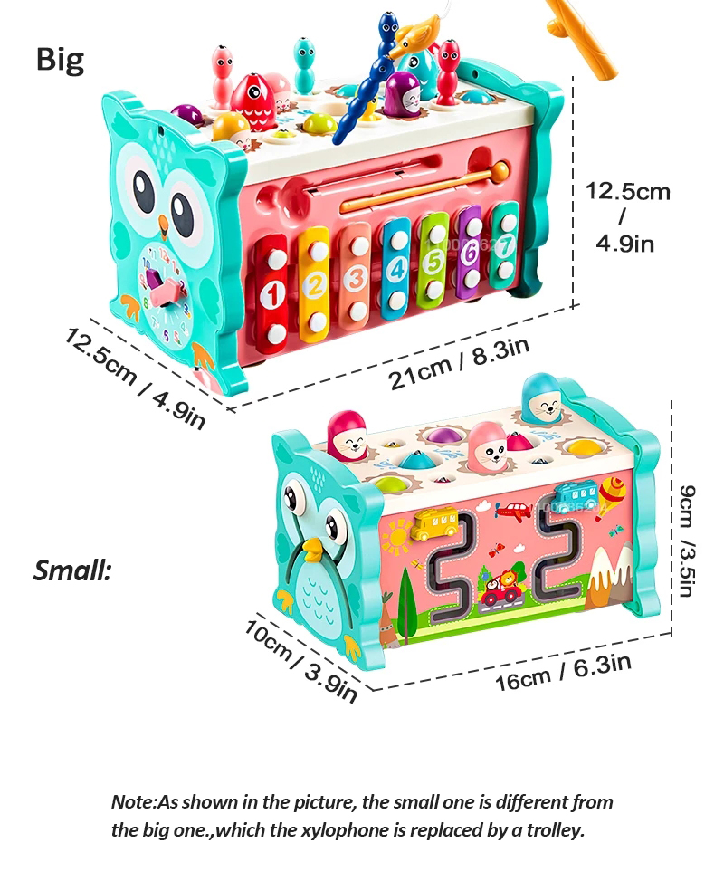 Baby Toys Montessori Learning Educational Toys For Toddler Fishing Piano Fun Game Gear Music Birth Inny 0 6 12 13 24 Months Gift