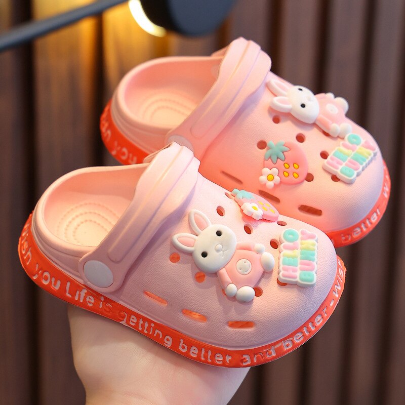 Yaz bebek ayakkabıları sandalet erkek bebek kız terlik karikatür Sandal için Infantil çocuk bahçe plaj ayakkabısı Yaz bebek ayakkabıları sandalet erkek bebek kız terlik karikatür Sandal için Infantil çocuk bahçe plaj ayakkabısı