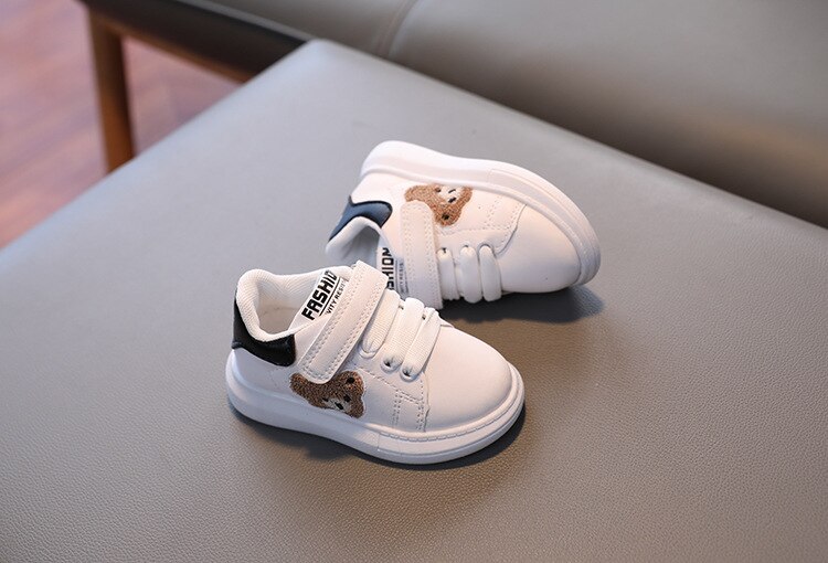 Sonbahar bebek erkek kız Panda Sneakers 1-6 yıl tulumları kızlar i&ccedil;in moda spor ayakkabı nefes erkek kurulu daireler bebek ayakkabı