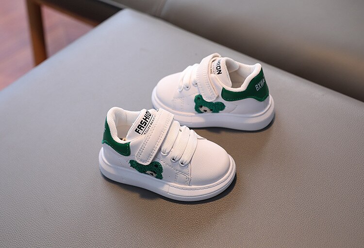 Sonbahar bebek erkek kız Panda Sneakers 1-6 yıl tulumları kızlar i&ccedil;in moda spor ayakkabı nefes erkek kurulu daireler bebek ayakkabı