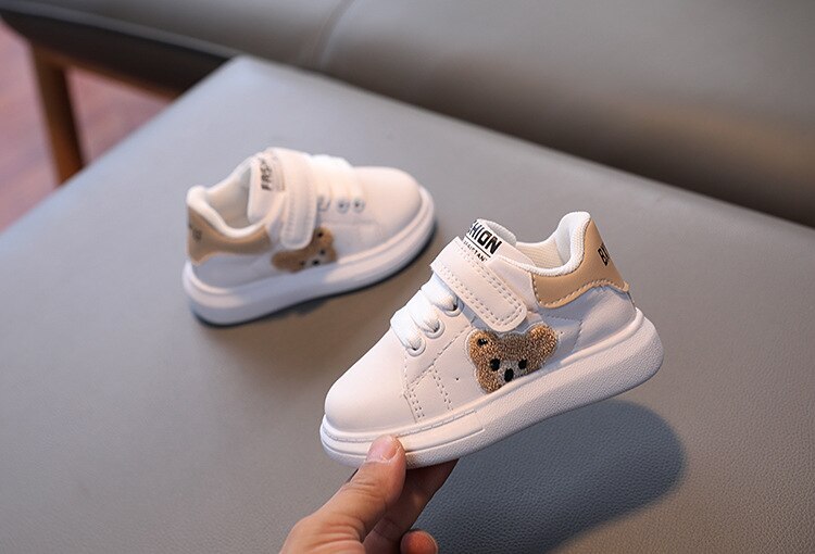 Sonbahar bebek erkek kız Panda Sneakers 1-6 yıl tulumları kızlar i&ccedil;in moda spor ayakkabı nefes erkek kurulu daireler bebek ayakkabı