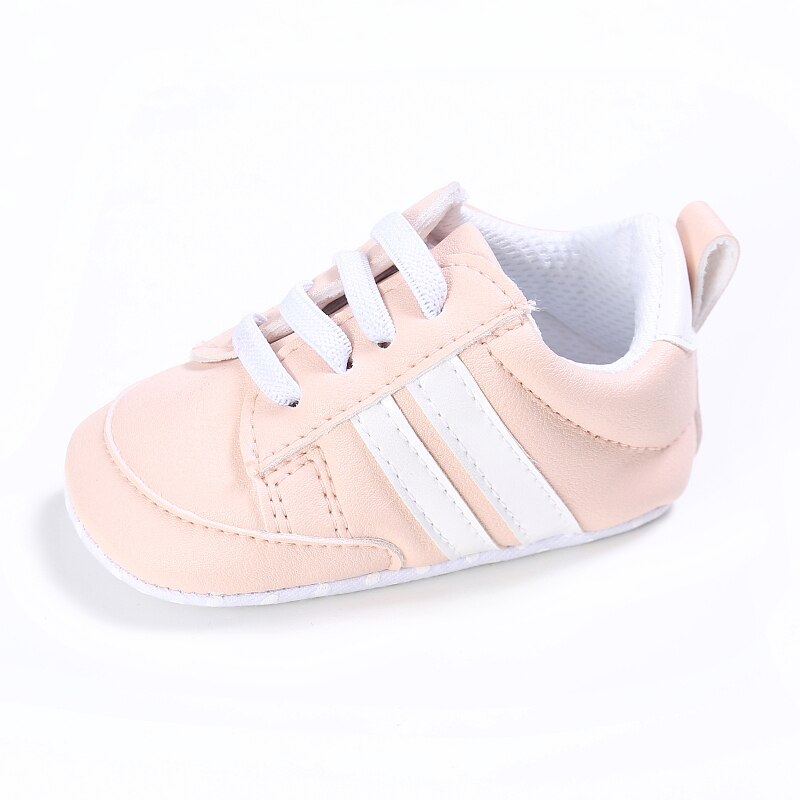 Pembe bebek ayakkabıları prenses moda Sneakers bebek yumuşak taban Anti Slip ilk y&uuml;r&uuml;te&ccedil;ler 0-1 yaşındaki bebek vaftiz ayakkabıları