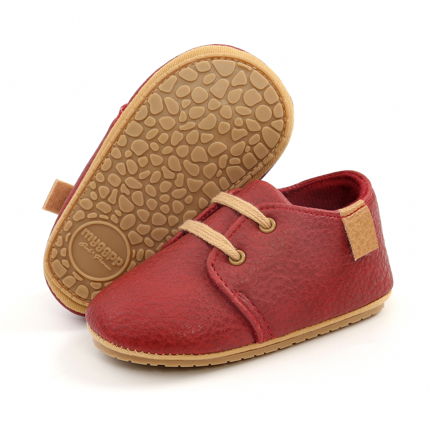 Yeni bebek ayakkabıları Retro deri erkek kız ayakkabı renkli y&uuml;r&uuml;meye başlayan kau&ccedil;uk taban kaymaz ilk y&uuml;r&uuml;y&uuml;şe bebek yenidoğan Moccasins