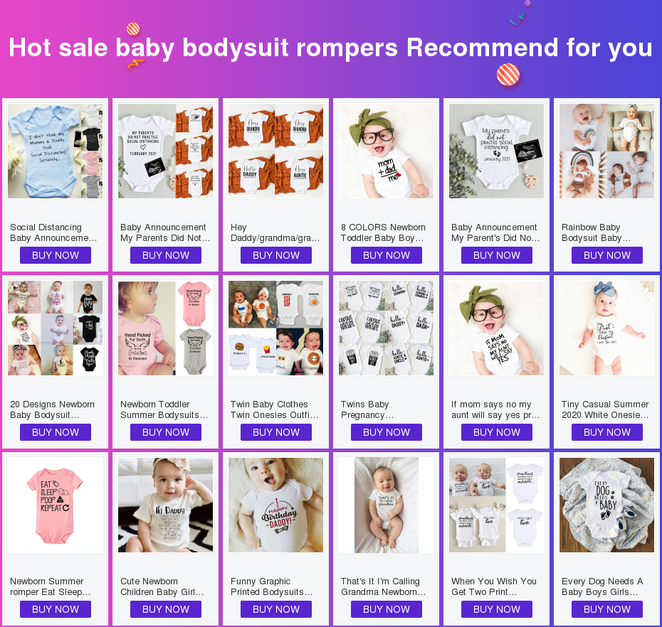 0-24m Baby Bodysuit for Newborns Boy and Girls Clothes Short Sleeves I Love MAMA PAPA Twins Baby Clothes Kids Jumpsuit Bodysuit