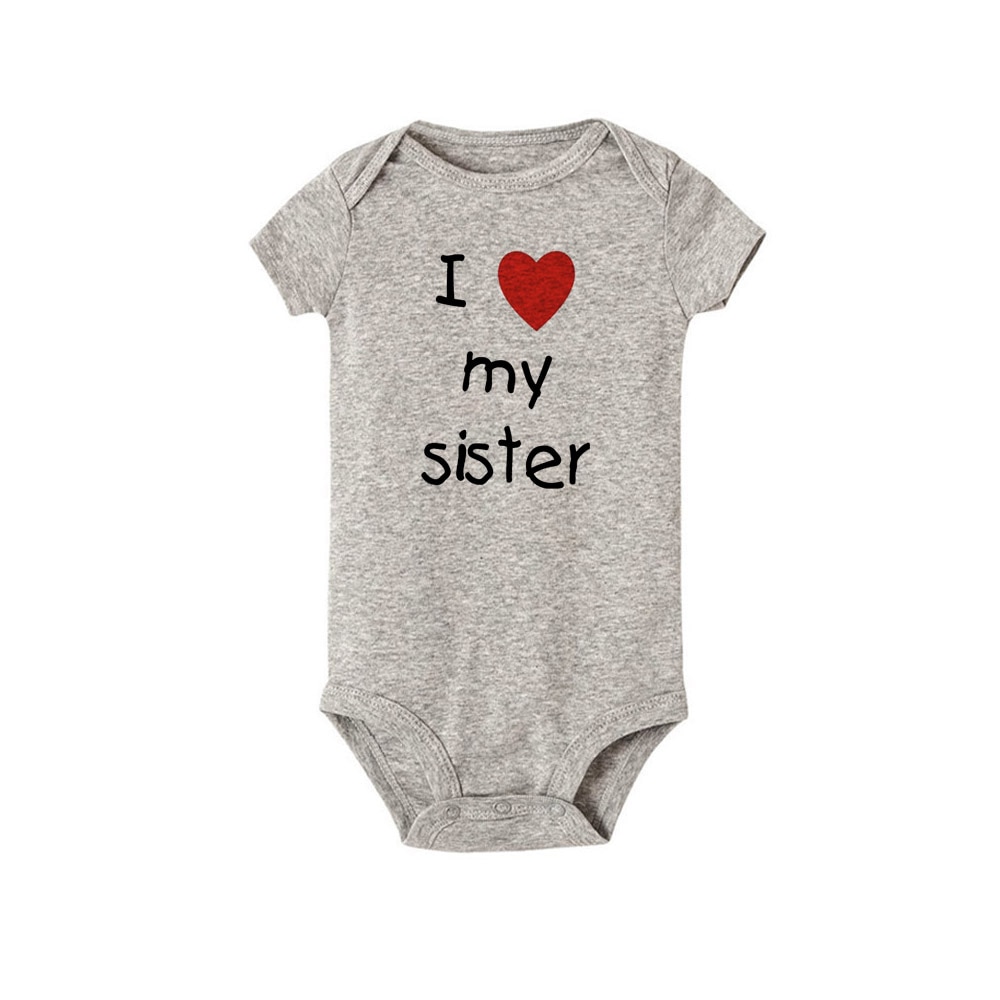 I Love My Sister Brother Baby Casual Bodysuits Twins Baby Boys Girls s Rompers Short Sleeve Summer Infant Outfits Clothes I Love My Sister Brother Baby Casual Bodysuits Twins Baby Boys Girls s Rompers Short Sleeve Summer Infant Outfits Clothes