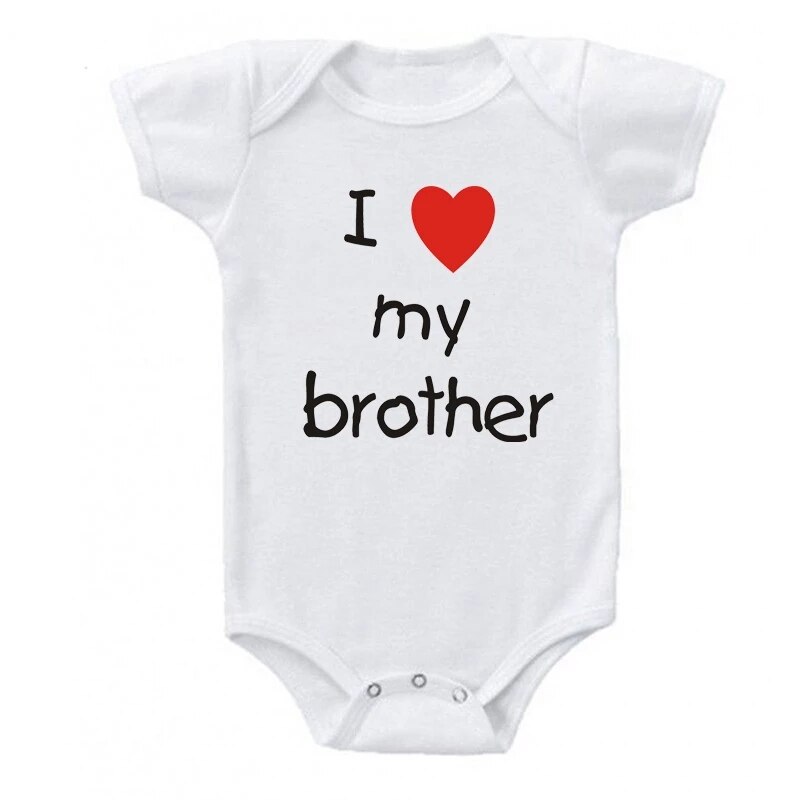 I Love My Sister Brother Baby Casual Bodysuits Twins Baby Boys Girls s Rompers Short Sleeve Summer Infant Outfits Clothes I Love My Sister Brother Baby Casual Bodysuits Twins Baby Boys Girls s Rompers Short Sleeve Summer Infant Outfits Clothes