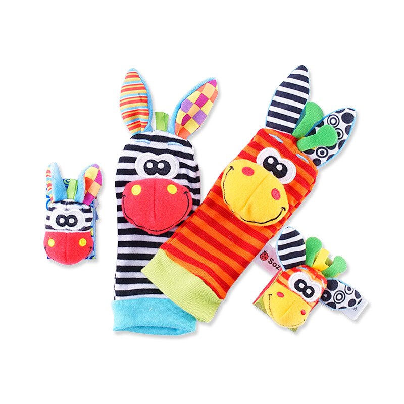 4Pcs/Set Wrist Rattles Foot Finder Rattle Sock Baby Toy Arm Hand Feet Activity Rattle Present Gift for Newborn Infant Babies Boy 4Pcs/Set Wrist Rattles Foot Finder Rattle Sock Baby Toy Arm Hand Feet Activity Rattle Present Gift for Newborn Infant Babies Boy