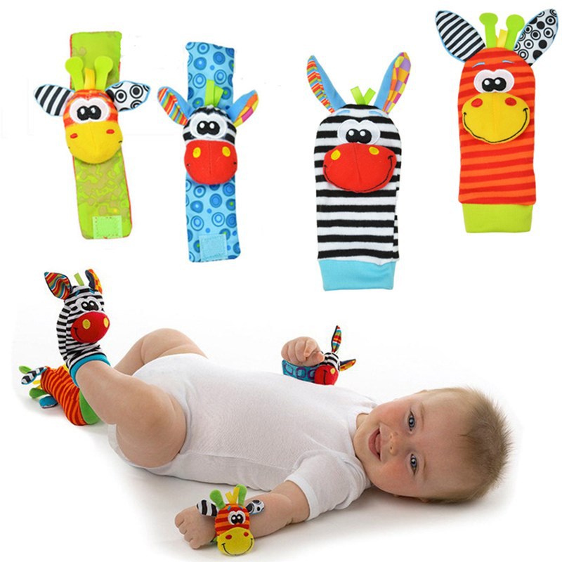 4Pcs/Set Wrist Rattles Foot Finder Rattle Sock Baby Toy Arm Hand Feet Activity Rattle Present Gift for Newborn Infant Babies Boy 4Pcs/Set Wrist Rattles Foot Finder Rattle Sock Baby Toy Arm Hand Feet Activity Rattle Present Gift for Newborn Infant Babies Boy