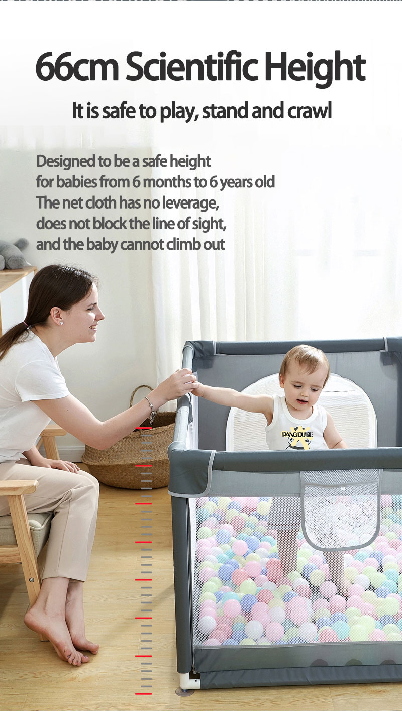 Bebek ve bebekler i&ccedil;in &ccedil;ift kapı oyun parkı b&uuml;y&uuml;k boy nefes &ccedil;ocuk oyun parkı ile sağlam g&uuml;venlik Playard &ccedil;it