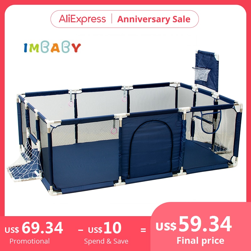IMBABY Kids Furniture Playpen For Children Large Dry Pool Baby Playpen Safety Indoor Barriers Home Playground Park For 0-6 Years IMBABY Kids Furniture Playpen For Children Large Dry Pool Baby Playpen Safety Indoor Barriers Home Playground Park For 0-6 Years