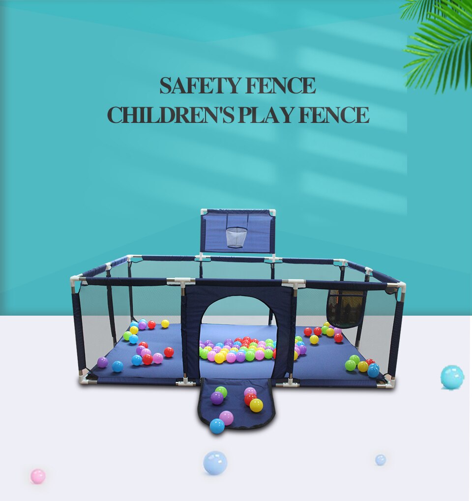 IMBABY Baby Playpen Safety Barrier Children's Playpens Kids Fence Balloons Pit Pool Balls For Newborn Balls Playground Basketbal
