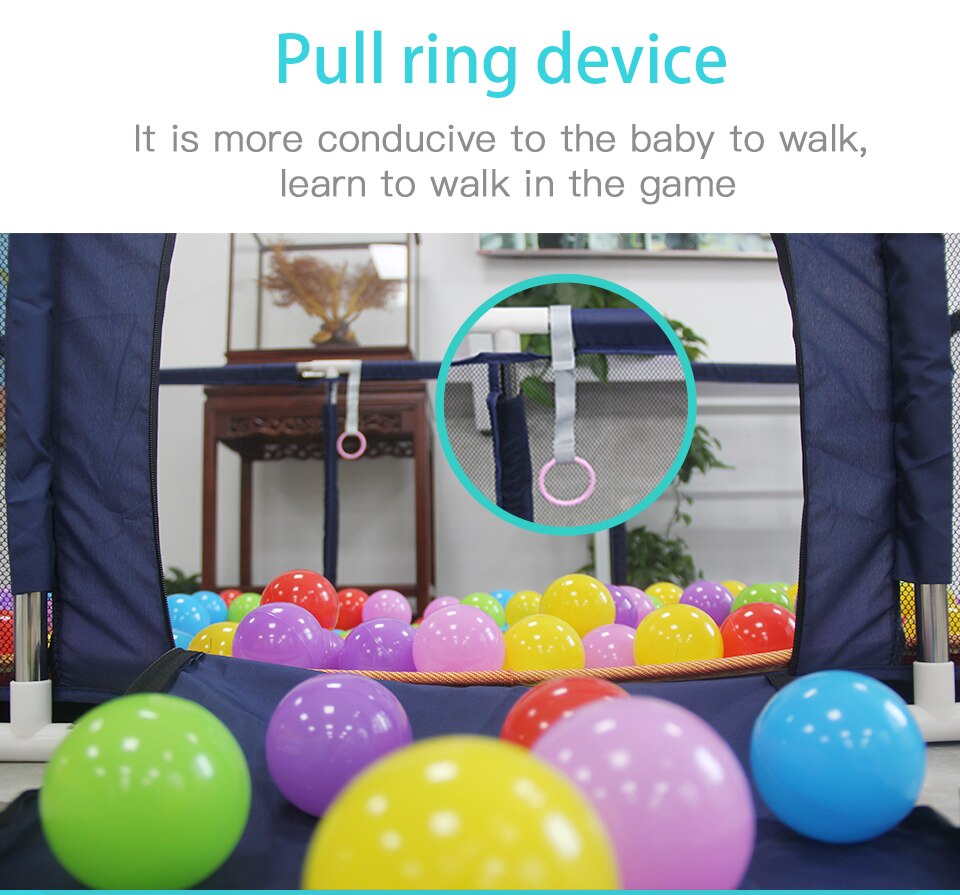 IMBABY Baby Playpen Safety Barrier Children's Playpens Kids Fence Balloons Pit Pool Balls For Newborn Balls Playground Basketbal