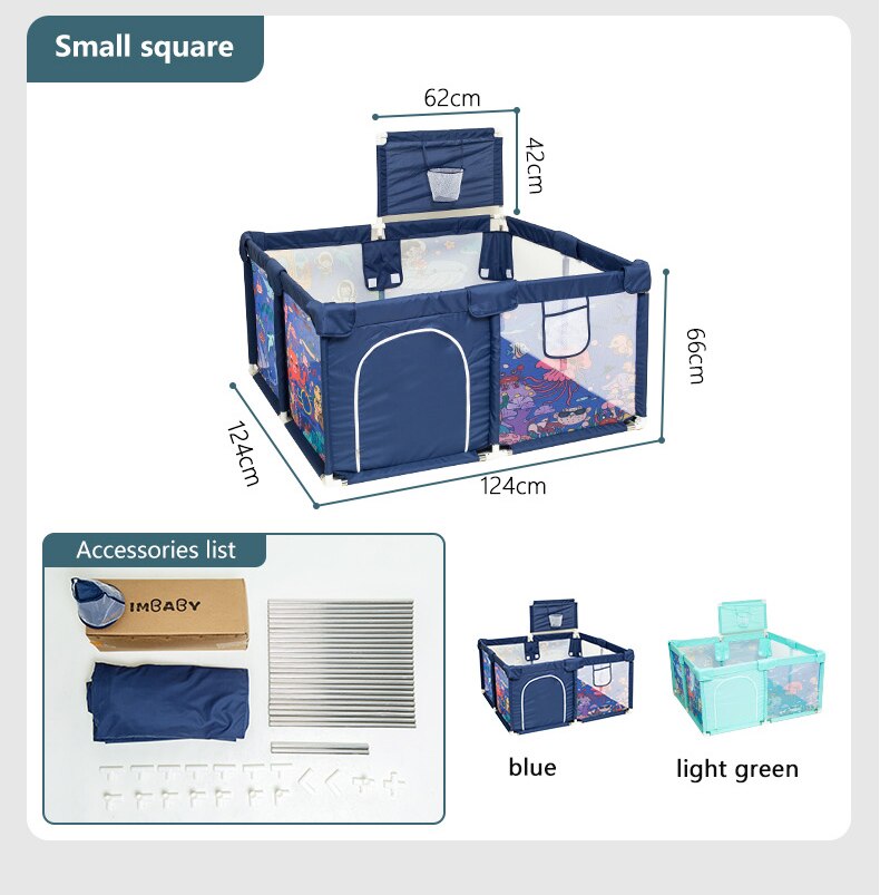 IMBABY Baby Playpen Safety Barrier Children's Playpens Kids Fence Balloons Pit Pool Balls For Newborn Balls Playground Basketbal