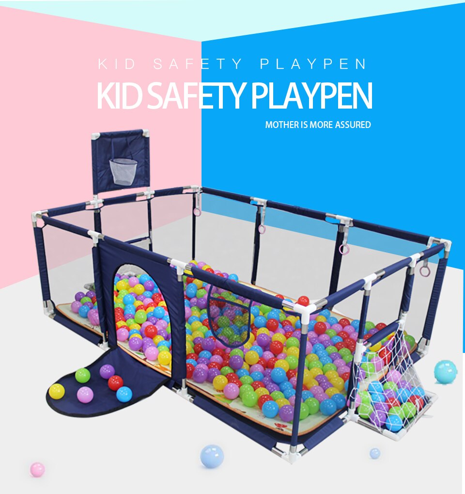 IMBABY Baby Playpen Safety Barrier Children's Playpens Kids Fence Balloons Pit Pool Balls For Newborn Balls Playground Basketbal