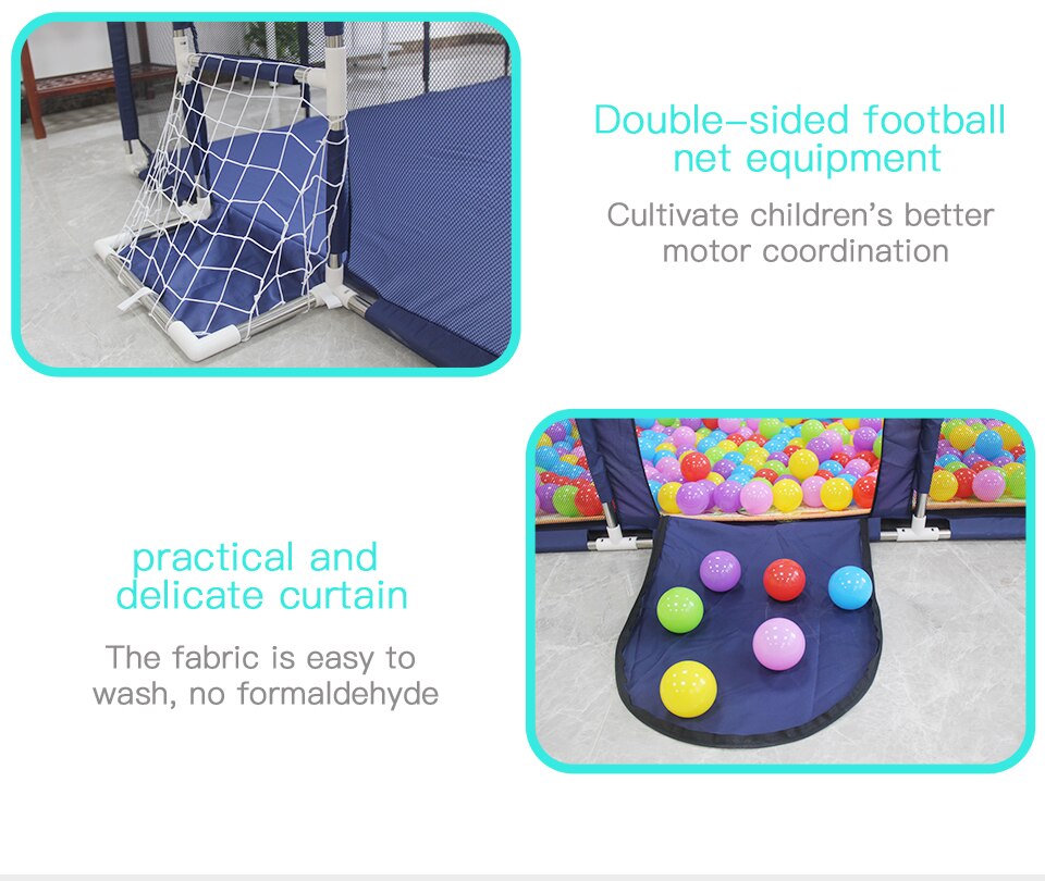 IMBABY Baby Playpen Safety Barrier Children's Playpens Kids Fence Balloons Pit Pool Balls For Newborn Balls Playground Basketbal