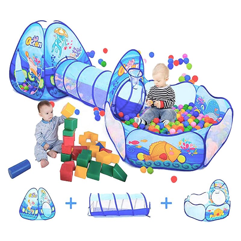 Kids Tent Ball Pool Balls Portable Baby Playground Playpen Children Large Pit with Tunnel Baby Park Camping Pool Room Decor Gift Kids Tent Ball Pool Balls Portable Baby Playground Playpen Children Large Pit with Tunnel Baby Park Camping Pool Room Decor Gift