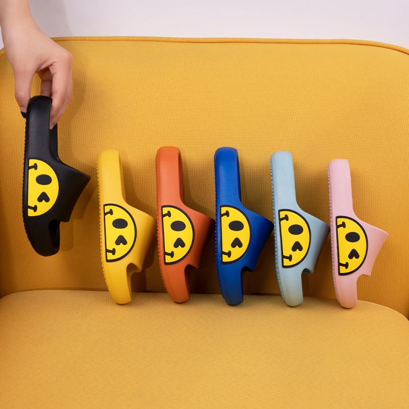2023 Summer Lovely Happy Smiley Face Slippers Kids Indoor Home Children's Boys Girls Non-Slip Fashion Sandals Shoes 2023 Summer Lovely Happy Smiley Face Slippers Kids Indoor Home Children's Boys Girls Non-Slip Fashion Sandals Shoes