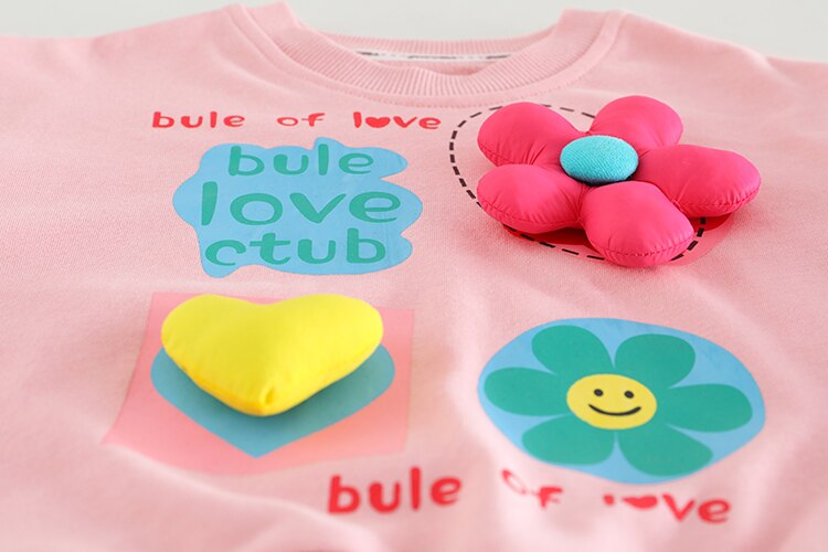 Babi Girls Gallus Sets 2023 Flower Style Cotton Materail Long Sleeve From 1 to 5 Years  Child Kids Costum Infant Sport Bear