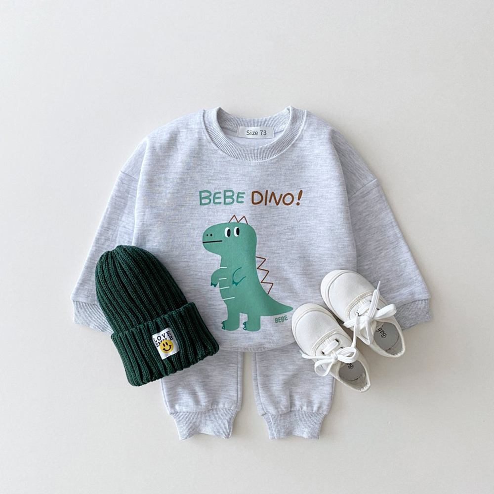 2023 Autumn New Arrival Sports Set Children Girls Comfortable Bear Solid Pullover Sweatshirts+Loose Cotton Pants Boy Casual Suit