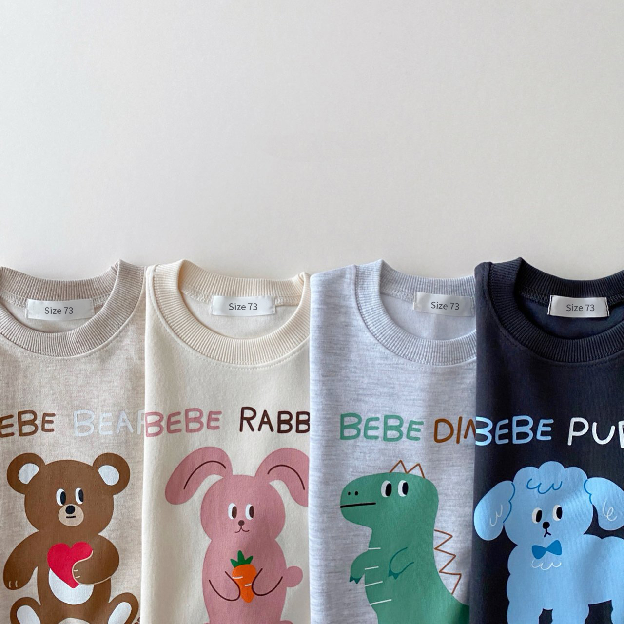 2023 Autumn New Arrival Sports Set Children Girls Comfortable Bear Solid Pullover Sweatshirts+Loose Cotton Pants Boy Casual Suit