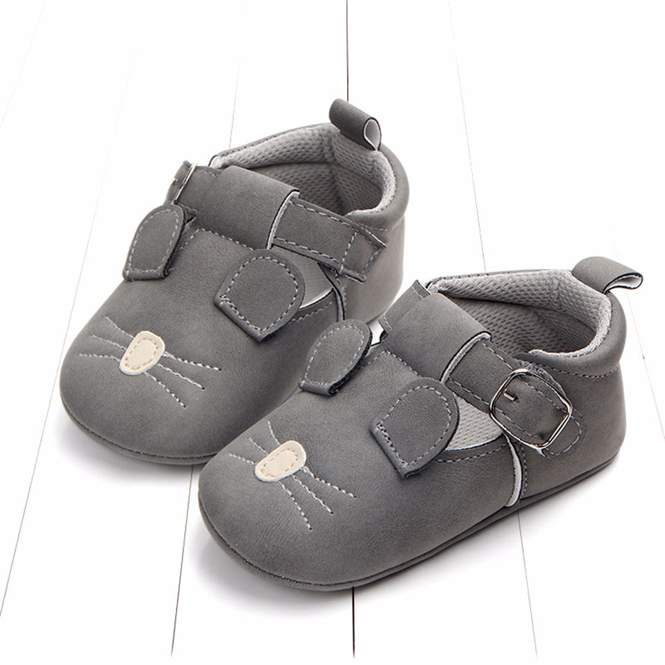 Baby Shoes for 0-18 Months Cute Animal Style First Walkers Breathable Non-slip Toddler Boys Girls Prewalkers Babies Flat Shoes
