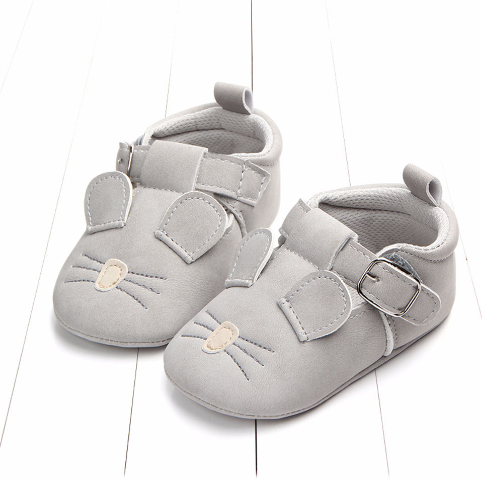 Baby Shoes for 0-18 Months Cute Animal Style First Walkers Breathable Non-slip Toddler Boys Girls Prewalkers Babies Flat Shoes