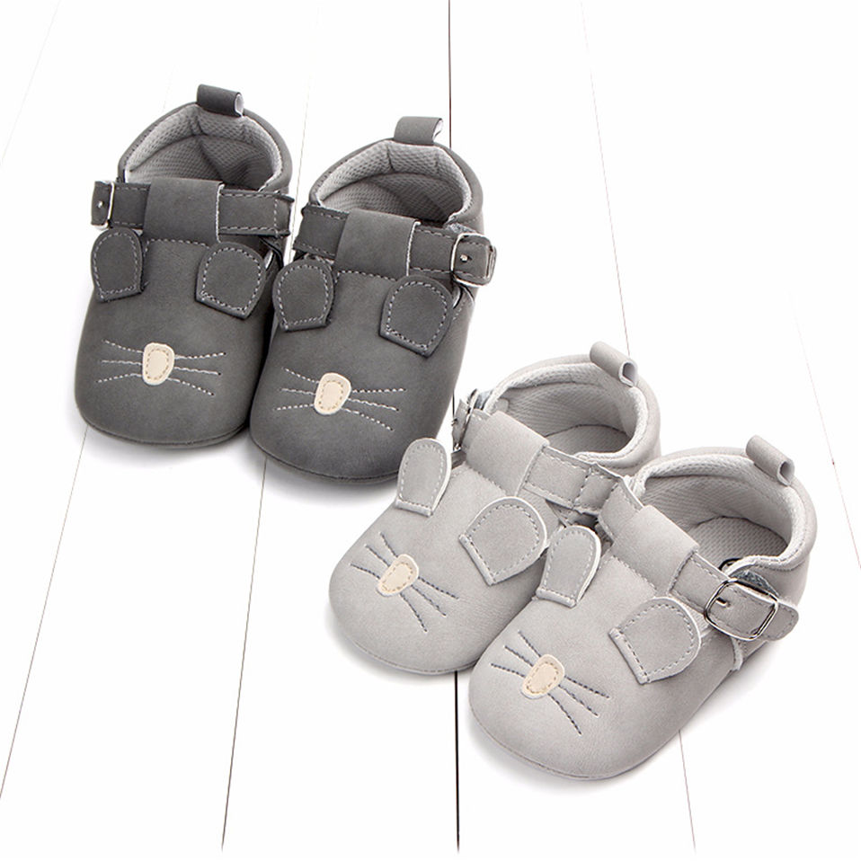 Baby Shoes for 0-18 Months Cute Animal Style First Walkers Breathable Non-slip Toddler Boys Girls Prewalkers Babies Flat Shoes