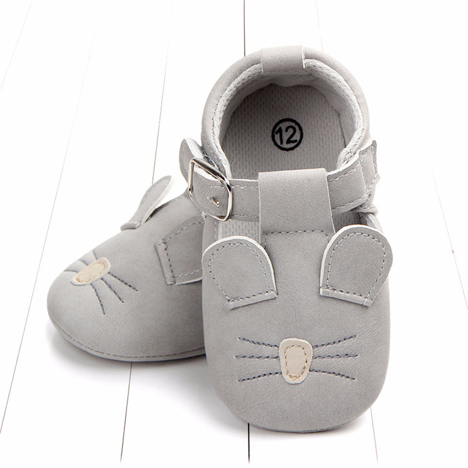Baby Shoes for 0-18 Months Cute Animal Style First Walkers Breathable Non-slip Toddler Boys Girls Prewalkers Babies Flat Shoes