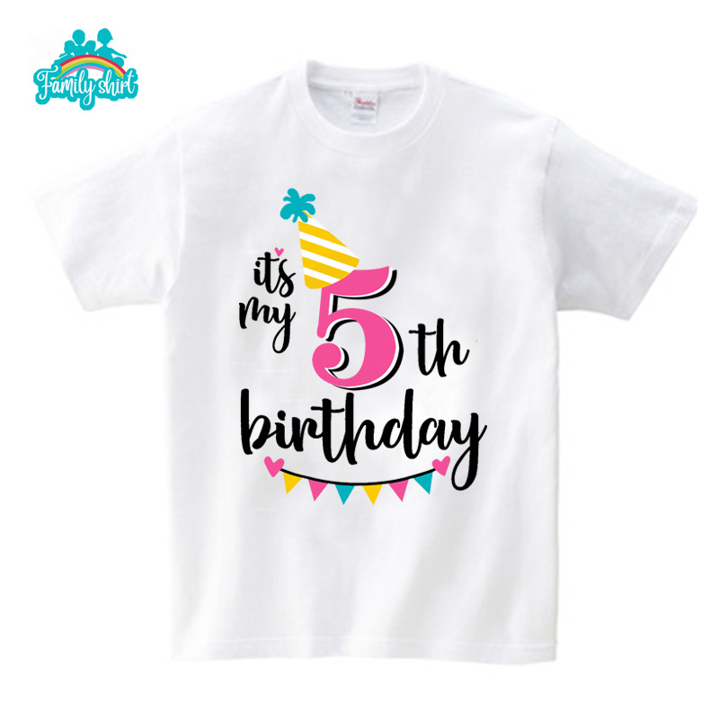 Family Outfits Party T Shirt Summer Matching Outfits Birthday Party TShirt Children Toddler T Shirts Mommy Clothes Daddy Baby
