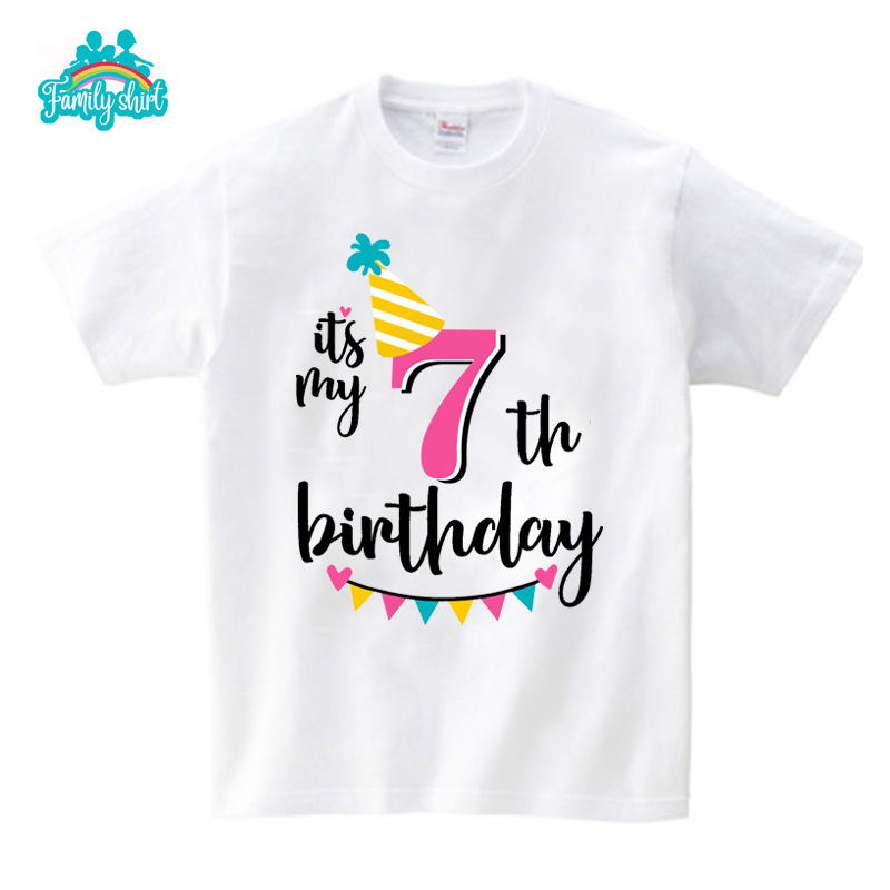Family Outfits Party T Shirt Summer Matching Outfits Birthday Party TShirt Children Toddler T Shirts Mommy Clothes Daddy Baby