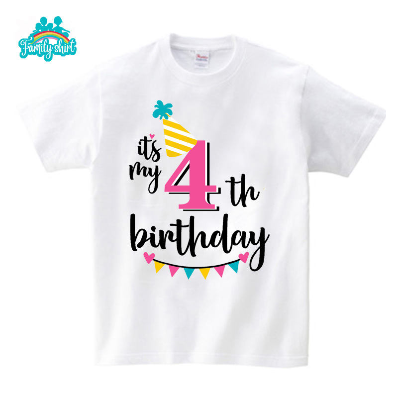 Family Outfits Party T Shirt Summer Matching Outfits Birthday Party TShirt Children Toddler T Shirts Mommy Clothes Daddy Baby